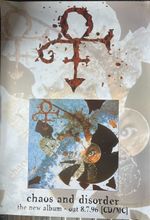 Prince Chaos And Disorder 1996 Shop Store Promo Poster 33 X 23 inches