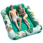 Inflatable Tanning Pool Lounger Float for Adults, Water Tanning Bed For 2 People