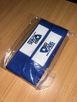 HR LABS Blue Cotton Weight Lifting Wrist Support Straps Pair of 2 One Size