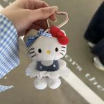 Sanrio Hello Kitty Plush Keychain Cute Sunglasses Keyring Bag Charm Gift UK
