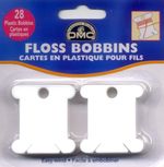 DMC 28 Plastic Floss Thread Bobbins Embroidery Cross Stitch 