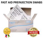 FAST AID WIPES PRE-INJECTION SWABS 70% IPA STERILE ALCOHOL ANTISEPTIC FIRST AID