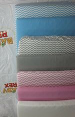 1x Fitted Sheet 100% Cotton Fits Baby Crib,Travel Cot,Cotbed,Junior Bed Mattress