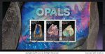 AUSTRALIA 2025 OPAL DOMESTIC PART 2 SOUVENIR SHEET OF 3 STAMPS IN FINE USED