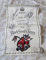 Black Stone Cherry Autographed Poster  "Keep Calm and Listen" Rock
