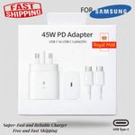 45W Super Fast Charger Adapter Plug&Cable For Samsung Galaxy Phones UK FAST SHIP