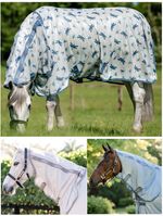 Horseware Amigo Integrated Fly Sheet Combo Neck Mesh Midge/UV/Insect/Bug Rug