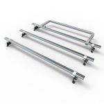 Vauxhall Vivaro 3 Bars ROOF RACK and Rear Roller 2019 Onwards AT128+A30