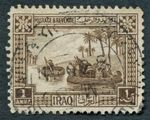IRAQ 1923-25 1a brown SG42 used NG Gufas on the Tigris #C01