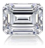 4ct Emerald Cut Vintage Russian Quality Cubic Zirconia 12.5 x 7.5