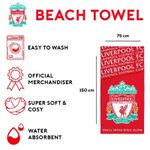 Liverpool FC Towel Football Beach Swimming Bath Pool Towel 150cm x 75cm