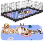 Rabbit Guinea Pig Cage Liners,Water Absorbent Pet Mat 35” X 27“