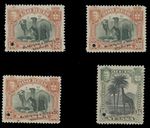 1901 NYASSA CAMELS AND GIRAFFE 4 ESSAYS OF WATERLOW&SONS W/BOOKLET SC.#28, 36-38