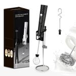 Electric Milk Frother 3 in 1 Egg Whisk Mixer Beater Latte Coffee Kitchen 3 Speed