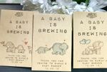 20 X Personalised Tea Bag Packets Baby Shower Favour Baby Is Brewing Gift
