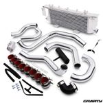 FRONT MOUNT INTERCOOLER FMIC KIT FOR SUBARU IMPREZA TURBO GDA GDB WRX STi SPEC C