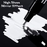 Silver Chrome Marker Pen Mirror Reflect Art Marker Paint Pen DIY