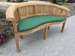 Banana Bench Cushion For Banana Shaped Teak Bench