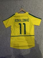 SIGNED RONALDINHO BRAZIL 2002 HOME SHIRT