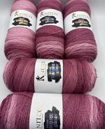 Knitco Ombré Glitter 5x 200g 420m 97% Acrylic  Aran Crochet Knitting Yarn 05