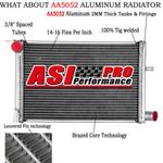 40mm Core Aluminium Radiator For FORD FIESTA MK3 RS 1.6 TURBO 1989-1997