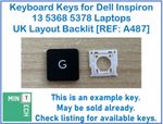 Keyboard Replacement Keys for Dell Inspiron 13 5368 5378 7370 Laptops UK Backlit