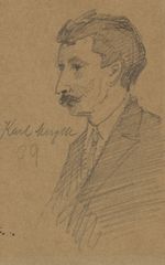 K. MERGELL (1870-1944), Portrait of a Man, 1909, Pencil New Objectivity
