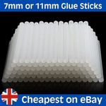 HOT MELT GLUE GUN STICKS 7mm / 11mm x 300mm LONG FOR CRAFT ADHESIVE CLEAR MINI