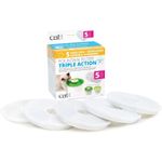 Genuine Catit Fountain Filters for 3 Litre Flower Fountain, Pack of 5, White