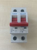 BG British General 100 Amp Main Switch Disconnector  2 Double Pole CUSW100