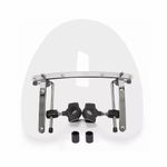 Universal Motorcycle Windshield 7/8 1" Handlebar Motorbike Wind Screen Deflector