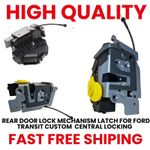 REAR DOOR LOCK MECHANISM LATCH FOR FORD TRANSIT CUSTOM LOW ROOF CENTRAL LOCKING