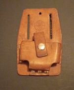 Ghostbusters Leather Belt Gizmo Holster Prop Raw