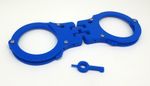 Blue Hinged Training Handcuffs Speedcuffs TCH Rigid Quickcuffs CosPlay Hiatt