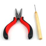 Hair Extension Pliers & Pulling Hook Tool for Silicone Micro Rings Beads Loop