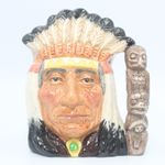 Royal Doulton North American Indian Small Toby Character Jug D6614 4.25"