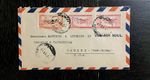 Vintage 1940s Lebanon Cover 3 Stamps Flight to Camden NJ Cancels Rare