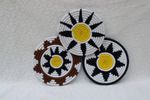 Set of 3 Handmade Wall Hanging Basket , Hand Woven Boho Basket Christmas Gift