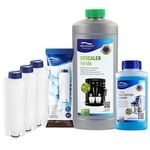 Set For Delonghi coffee Machine Water Filter x3, Descaler, Milk Cleaning Liquid