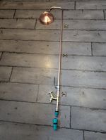 Outdoor sauna shower with tap addition Complete kit with garden hose connection.