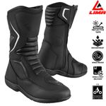Mens Waterproof Leather Touring Boots Motorbike Motorcycle Riding Armoured Shoes