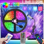 USB LED Strip Lights 1-20M RGB Colour 5050 Changing Tape TV Kitchen Lighting UK