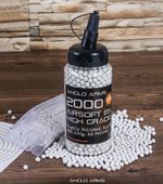 Airsoft BB Pellets Biodegradable .20g 6mm  High Grade Plastic 2000 White Ammo