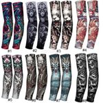 1Pair UFT50 Tattoo Cooling Arm Sleeves Driving Cycling Basketball Sun Protection