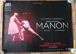 Manon. Royal Ballet. Poster. Quad Live cinema poster