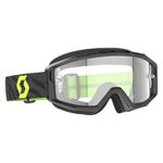 Scott Split OTG Goggle Zebra Black / Neon Yellow Clear Works Lens