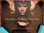 LOTR FELLOWSHIP OF THE RING ORIGINAL UK QUAD CINEMA TEASER POSTER