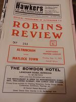 Altrincham v Matlock Town 1972/73