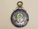 Antique 1918 Hallmarked Sterling Silver Royal Engineers Football Fob Medal