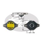 Gates Radiator Cap - RC127